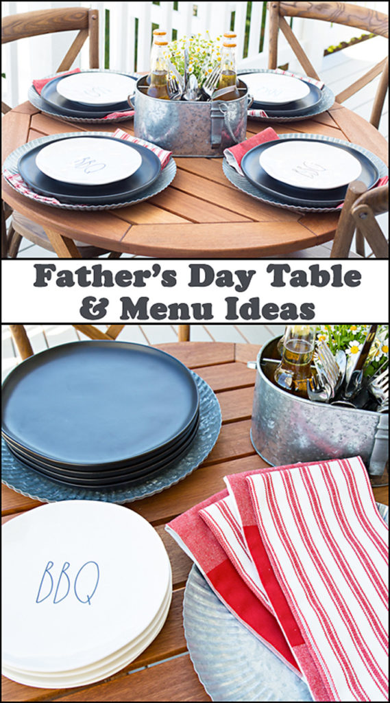 Father's Day Tablescape and Menu Ideas - Joy In Every Season