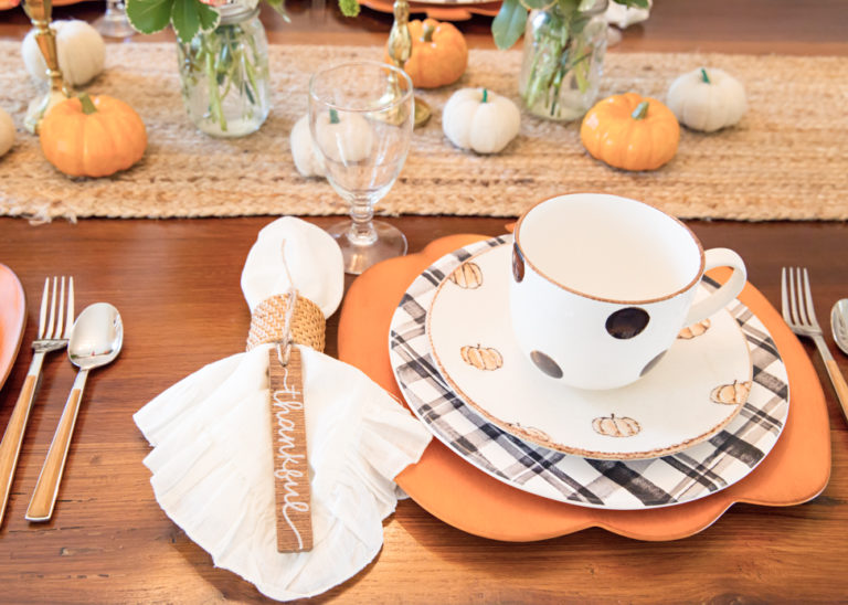 Pumpkin Floral Fall Tablescape Joy In Every Season